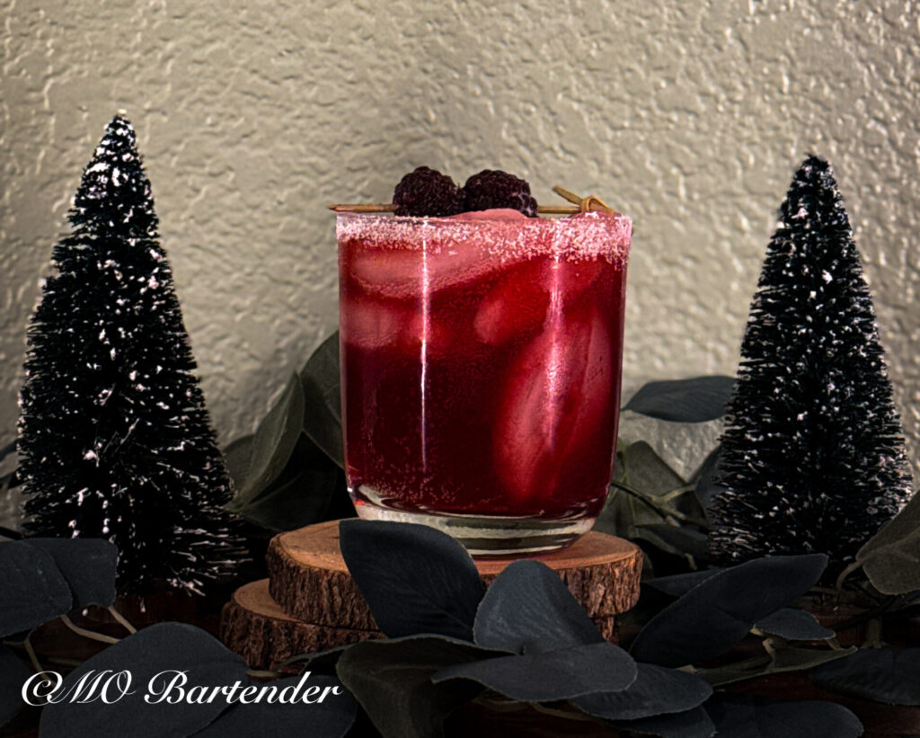 Frosted Blackberry Bourbon Mule